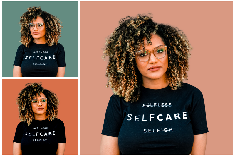 "Self Care" Slim Fit T-Shirt - Safiya Jihan
